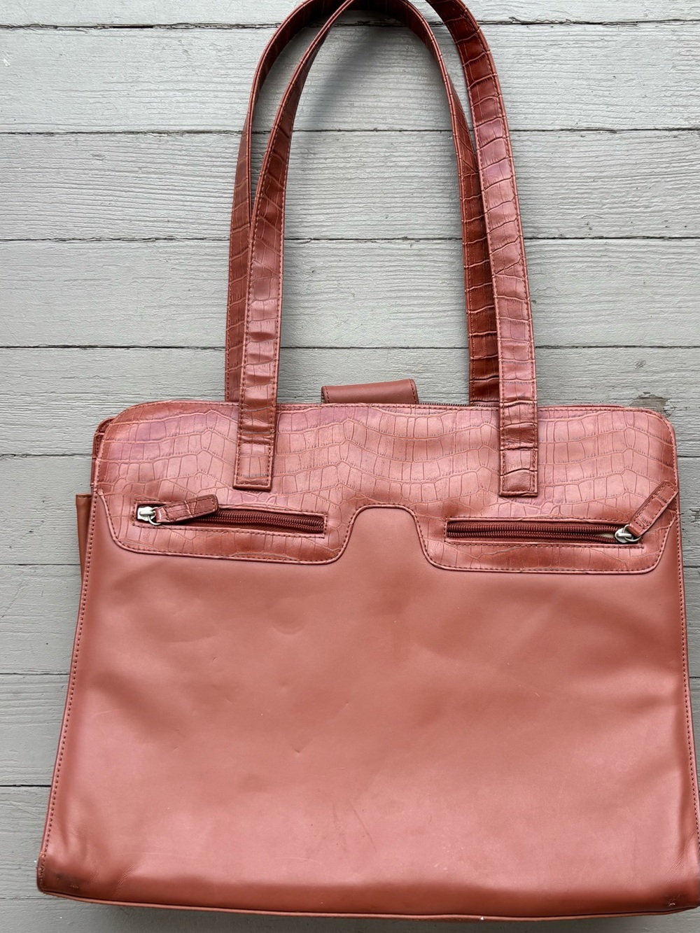 Buxton Genuine Leather Brown Tote